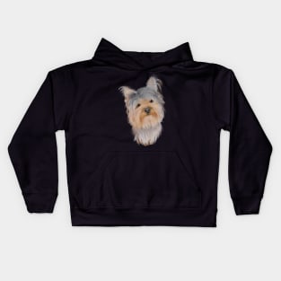 Original Artwork Yorkshire Terrier Kids Hoodie